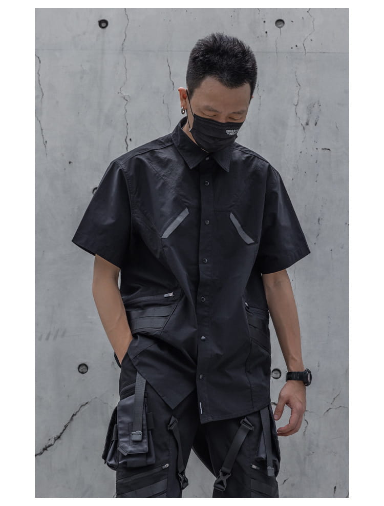 Outdoor Functional Shirt Lightweight Breathable Waterproof Short Sleeve