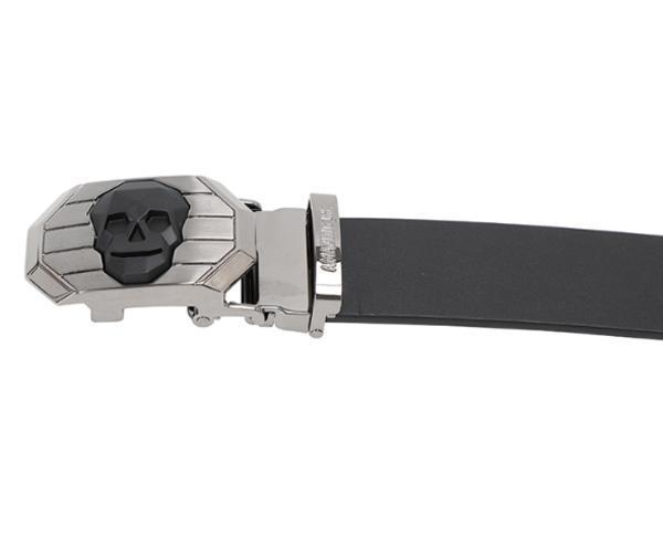 Korean Style Toothless Automatic Buckle Cowhide Belt
