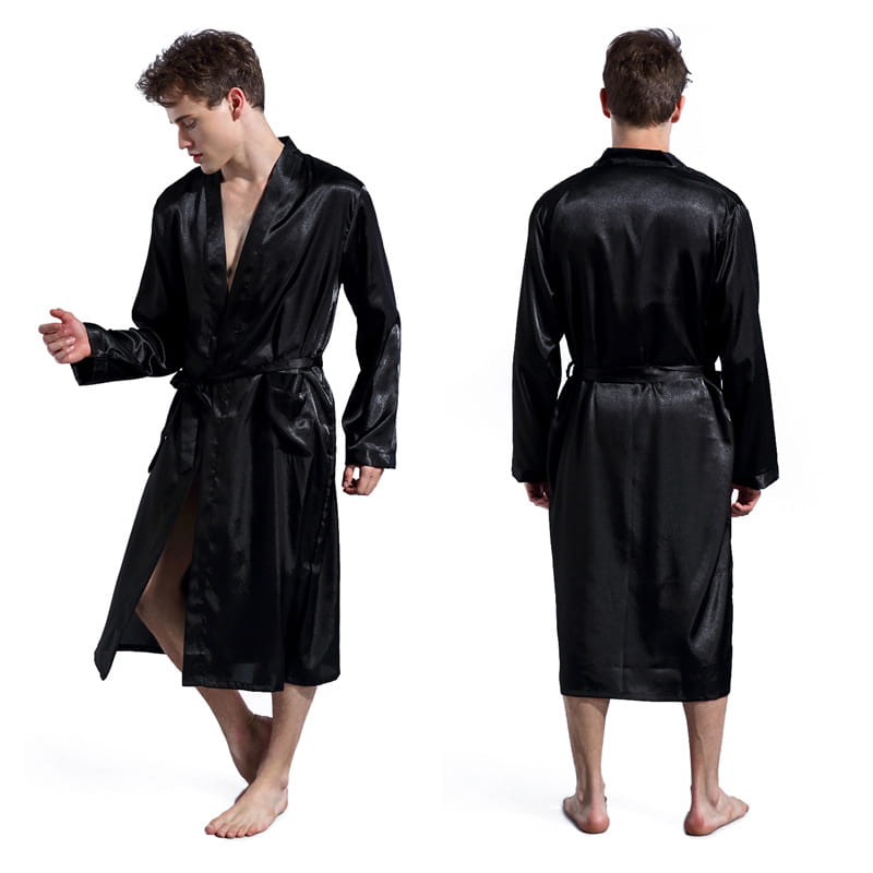 Men’s Fashion Solid Color Robe Thin