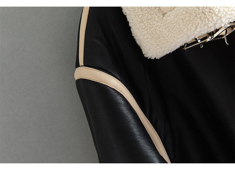 Fleece-lined Thickened Lapel Jacket