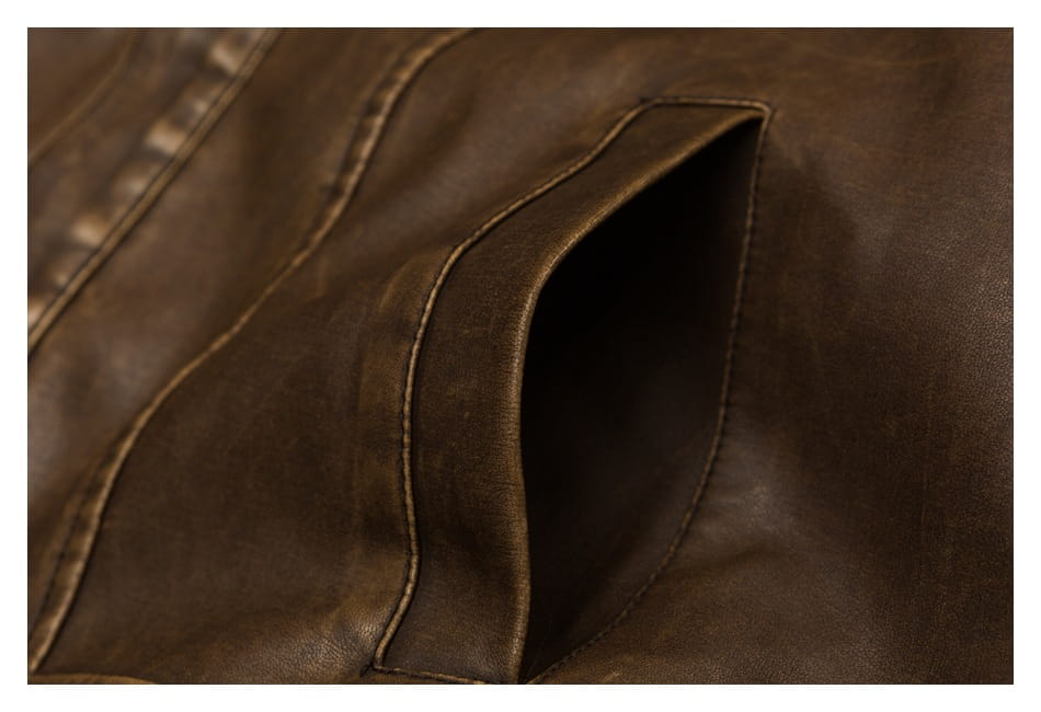American Retro Distressed Lapel PU Leather For Men And Women Biker’s Leather Jacket