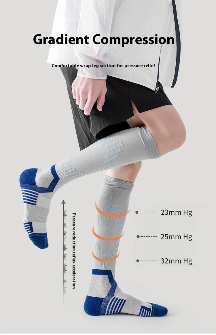 Men’s Long-barreled Compression Stockings Professional Thickening Athletic Socks
