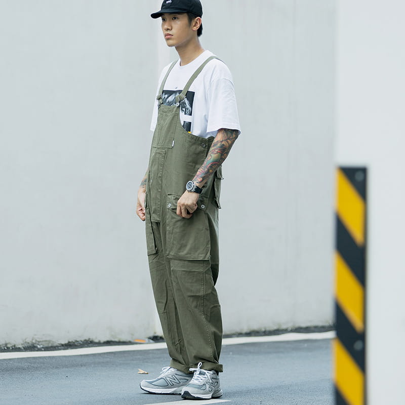 Casual Suspenders Pants Men’s Business Shirt Trousers Workwear For Workers Loose Suspenders