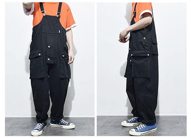 Casual Suspenders Pants Men’s Business Shirt Trousers Workwear For Workers Loose Suspenders