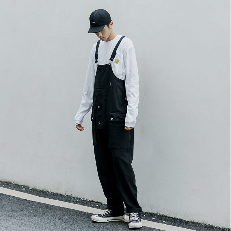 Casual Suspenders Pants Men’s Business Shirt Trousers Workwear For Workers Loose Suspenders