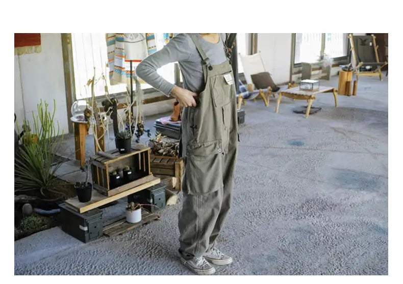 Casual Suspenders Pants Men’s Business Shirt Trousers Workwear For Workers Loose Suspenders