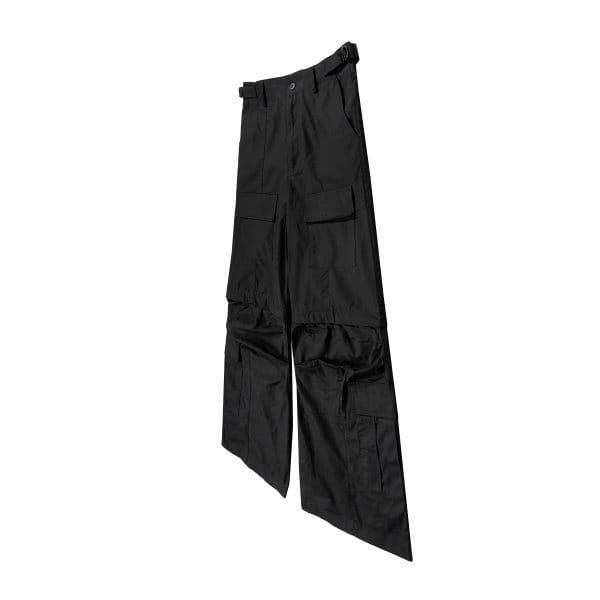 High Street Loose Wide Leg Slightly Flared Multi-pocket Detachable Overalls