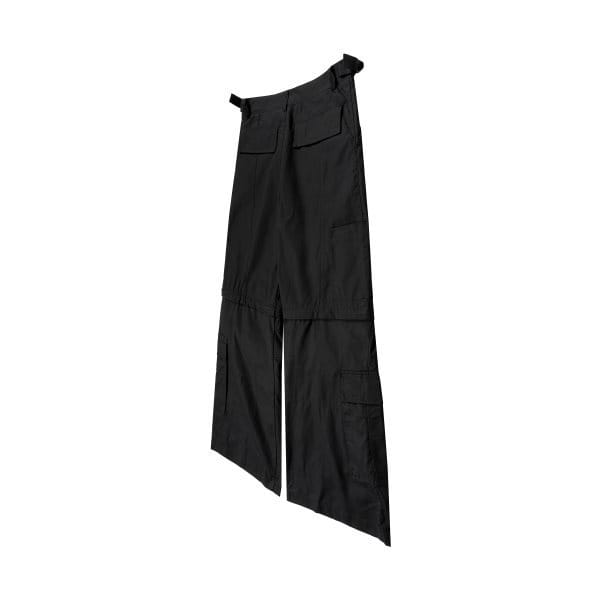 High Street Loose Wide Leg Slightly Flared Multi-pocket Detachable Overalls