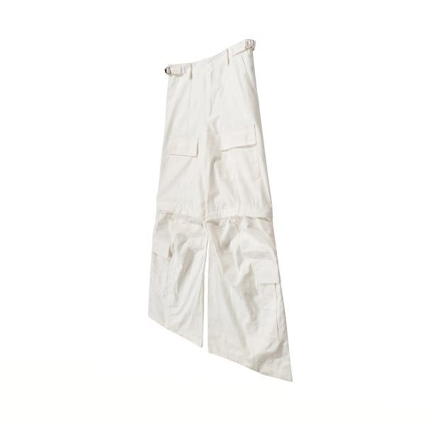 High Street Loose Wide Leg Slightly Flared Multi-pocket Detachable Overalls