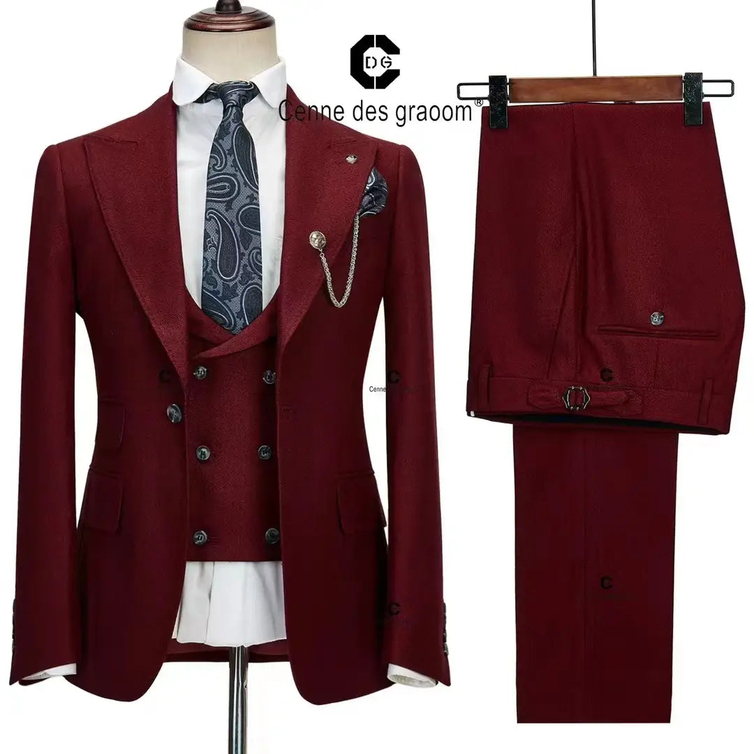 Dress Suit Men’s Best Man Wedding Esmoquin