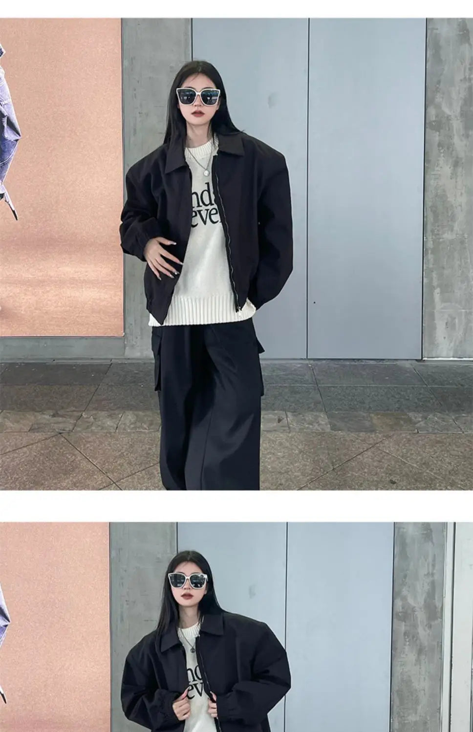 Brown Lapel Jacket Coat For Women
