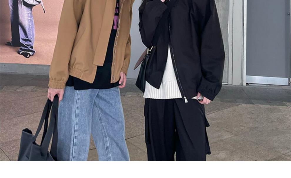 Brown Lapel Jacket Coat For Women
