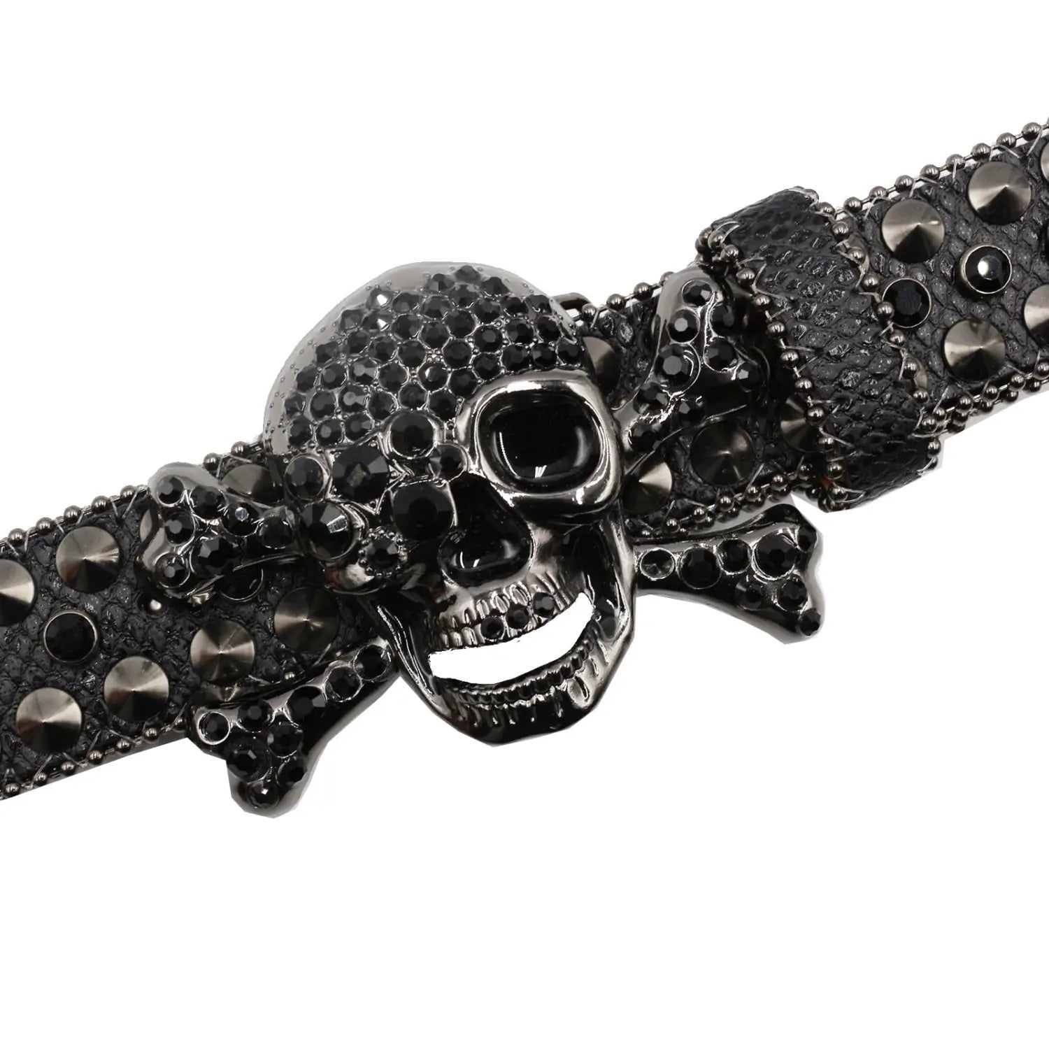 Rhinestone Women’s Inlaid Rivet Snake Pattern Full Diamond Y2g Fashion Trend Belt