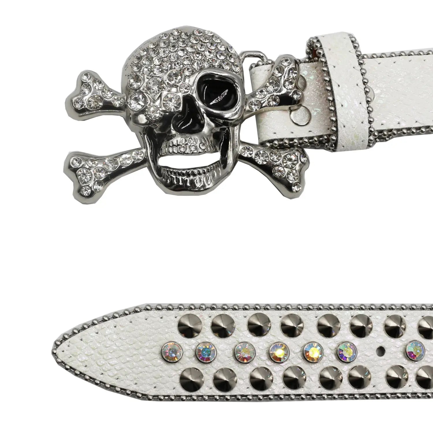 Rhinestone Women’s Inlaid Rivet Snake Pattern Full Diamond Y2g Fashion Trend Belt