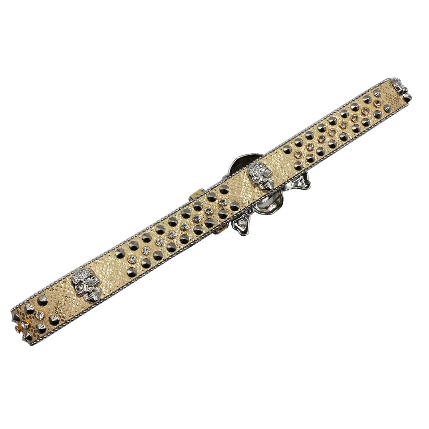 Rhinestone Women’s Inlaid Rivet Snake Pattern Full Diamond Y2g Fashion Trend Belt