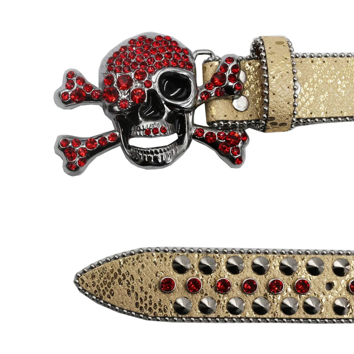 Rhinestone Women’s Inlaid Rivet Snake Pattern Full Diamond Y2g Fashion Trend Belt