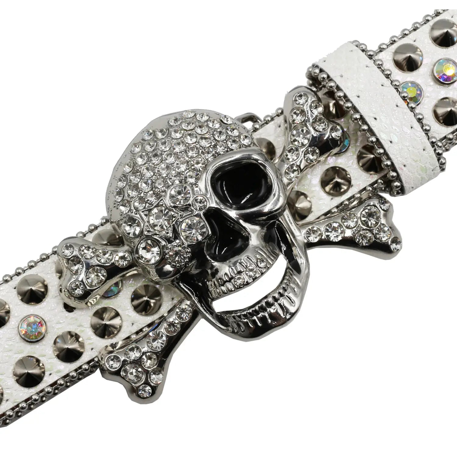 Rhinestone Women’s Inlaid Rivet Snake Pattern Full Diamond Y2g Fashion Trend Belt