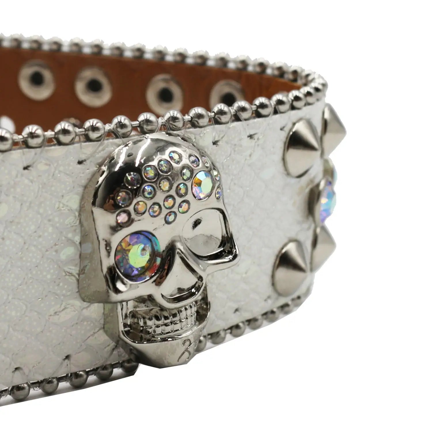 Rhinestone Women’s Inlaid Rivet Snake Pattern Full Diamond Y2g Fashion Trend Belt