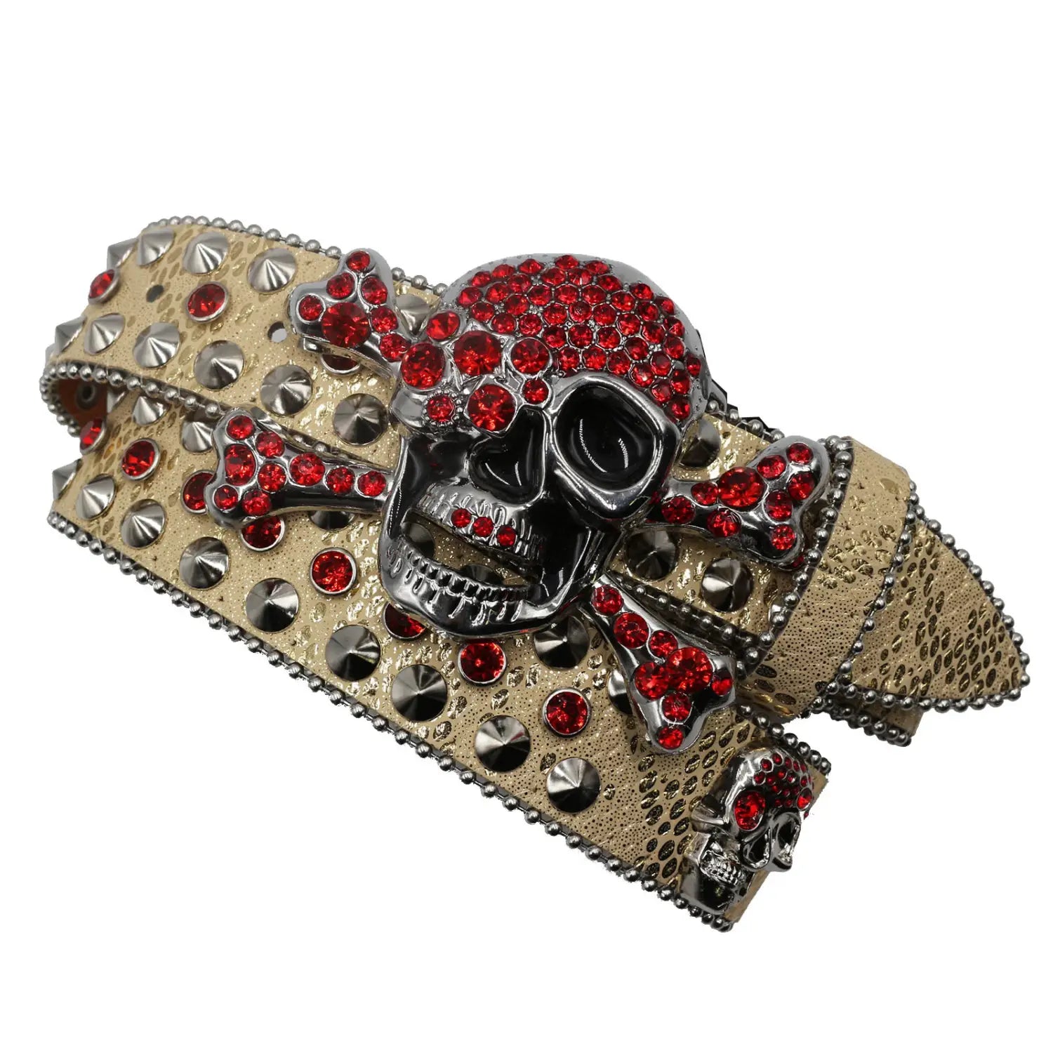 Rhinestone Women’s Inlaid Rivet Snake Pattern Full Diamond Y2g Fashion Trend Belt