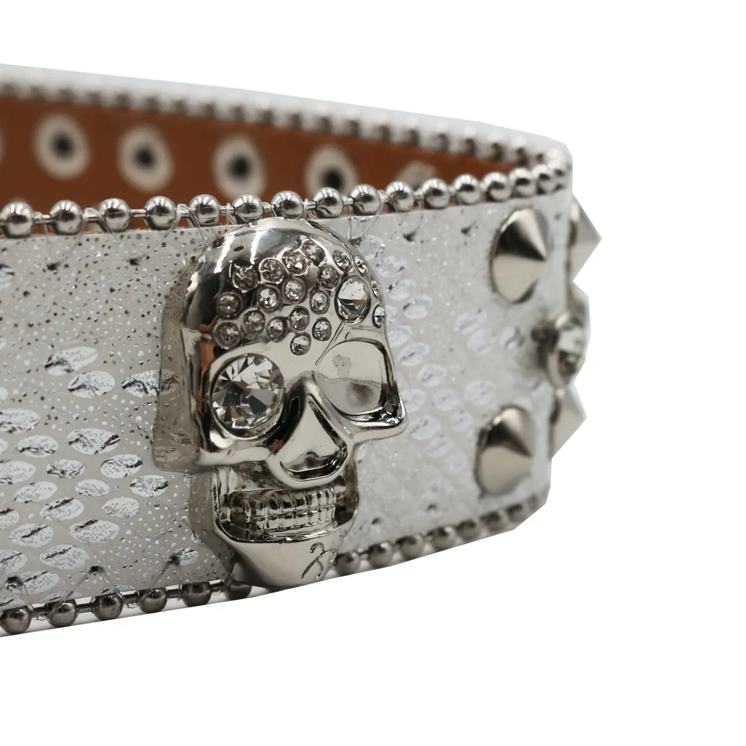 Rhinestone Women’s Inlaid Rivet Snake Pattern Full Diamond Y2g Fashion Trend Belt