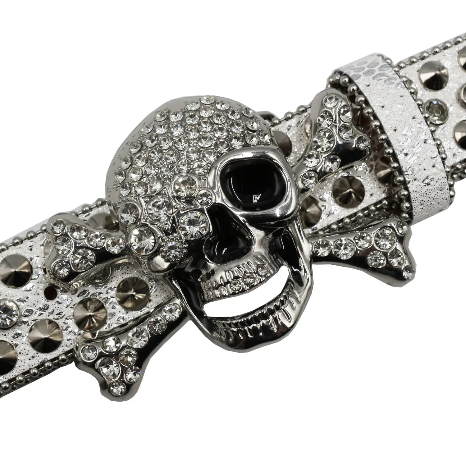 Rhinestone Women’s Inlaid Rivet Snake Pattern Full Diamond Y2g Fashion Trend Belt