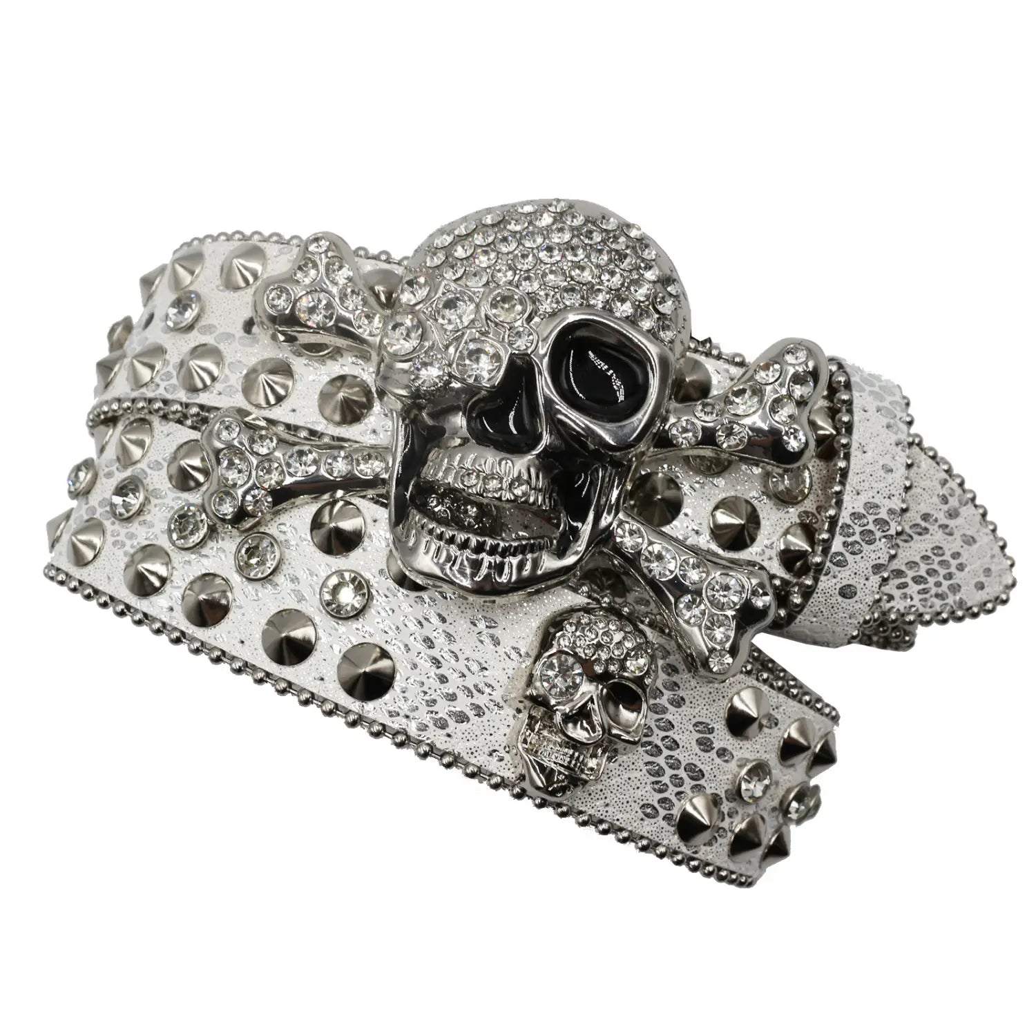 Rhinestone Women’s Inlaid Rivet Snake Pattern Full Diamond Y2g Fashion Trend Belt