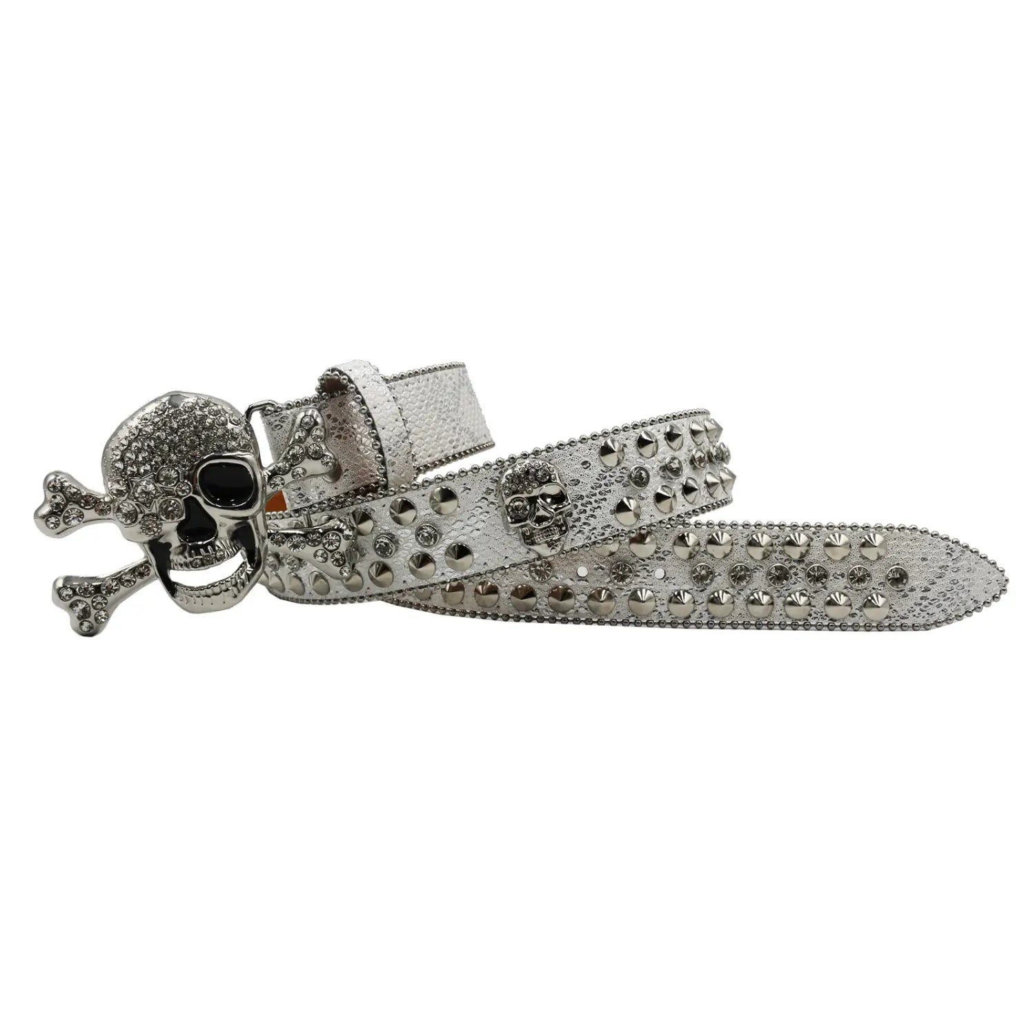 Rhinestone Women’s Inlaid Rivet Snake Pattern Full Diamond Y2g Fashion Trend Belt