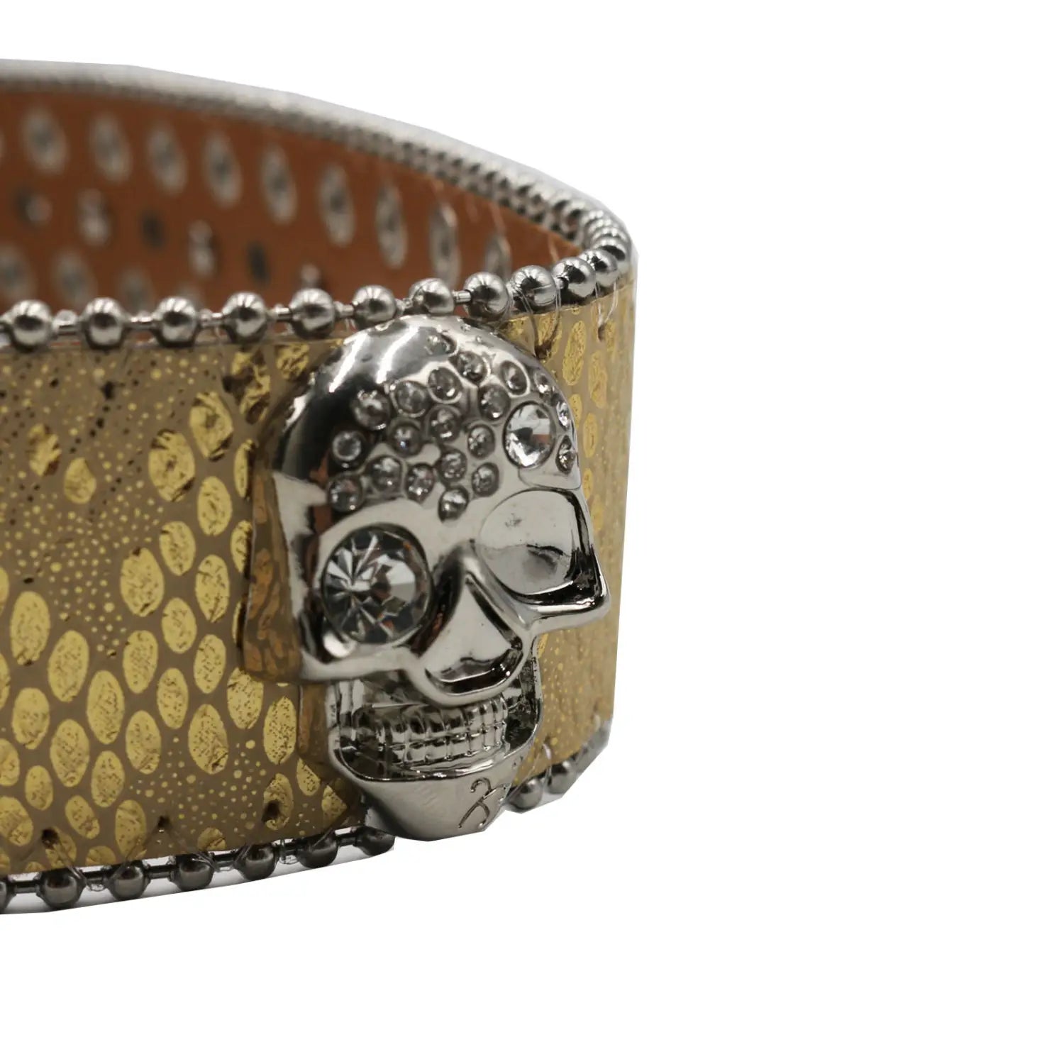 Rhinestone Women’s Inlaid Rivet Snake Pattern Full Diamond Y2g Fashion Trend Belt