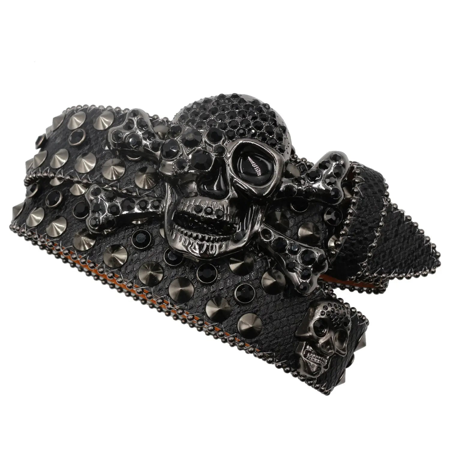 Rhinestone Women’s Inlaid Rivet Snake Pattern Full Diamond Y2g Fashion Trend Belt