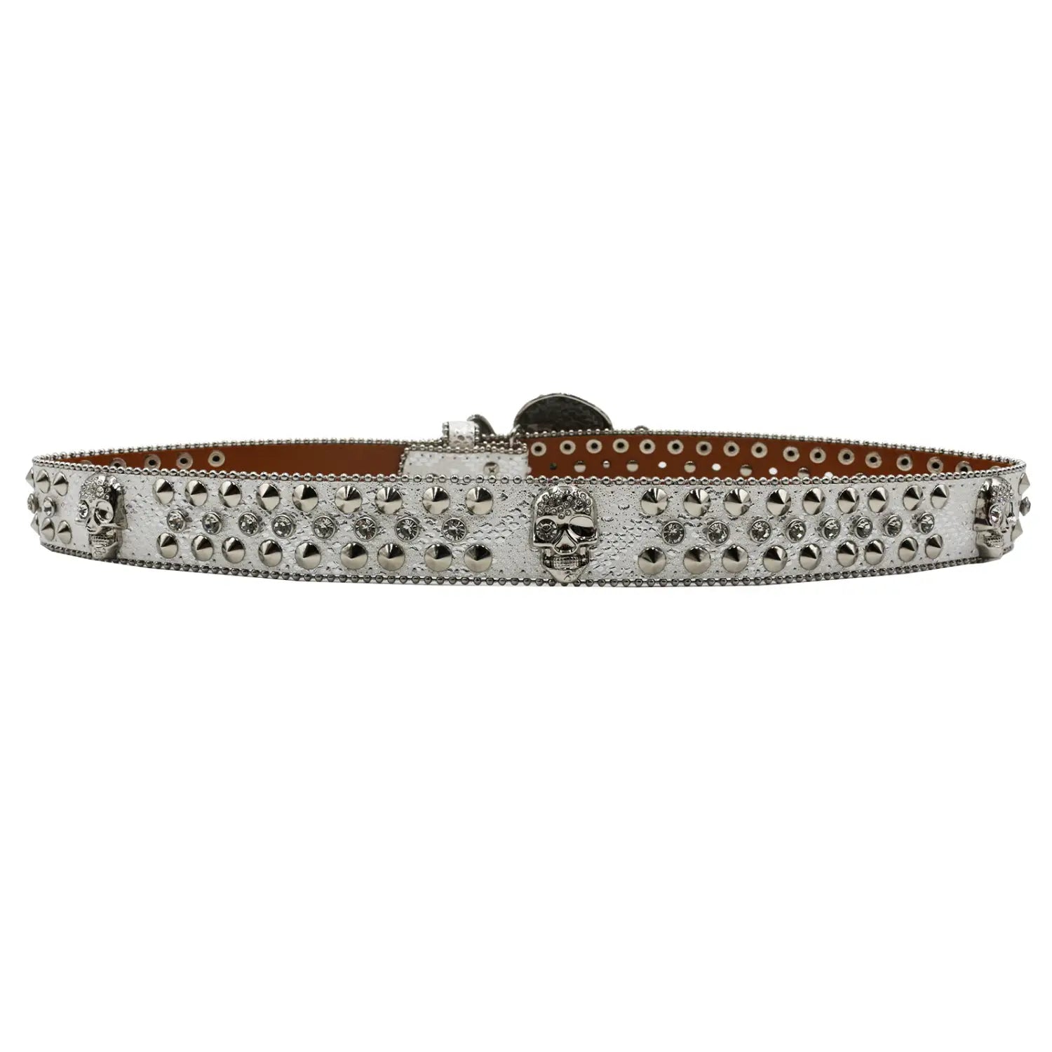 Rhinestone Women’s Inlaid Rivet Snake Pattern Full Diamond Y2g Fashion Trend Belt