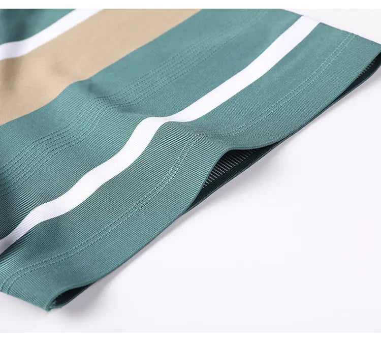 Summer Men’s Short-sleeved Lapel Seamless