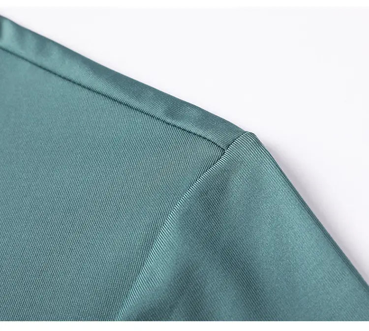 Summer Men’s Short-sleeved Lapel Seamless