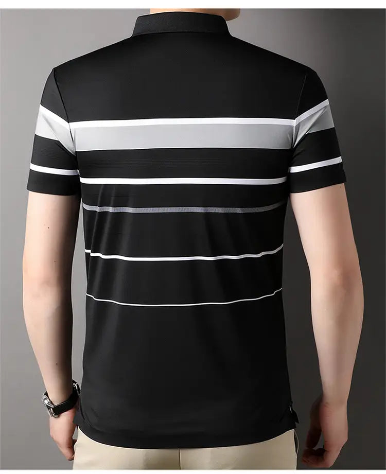 Summer Men’s Short-sleeved Lapel Seamless