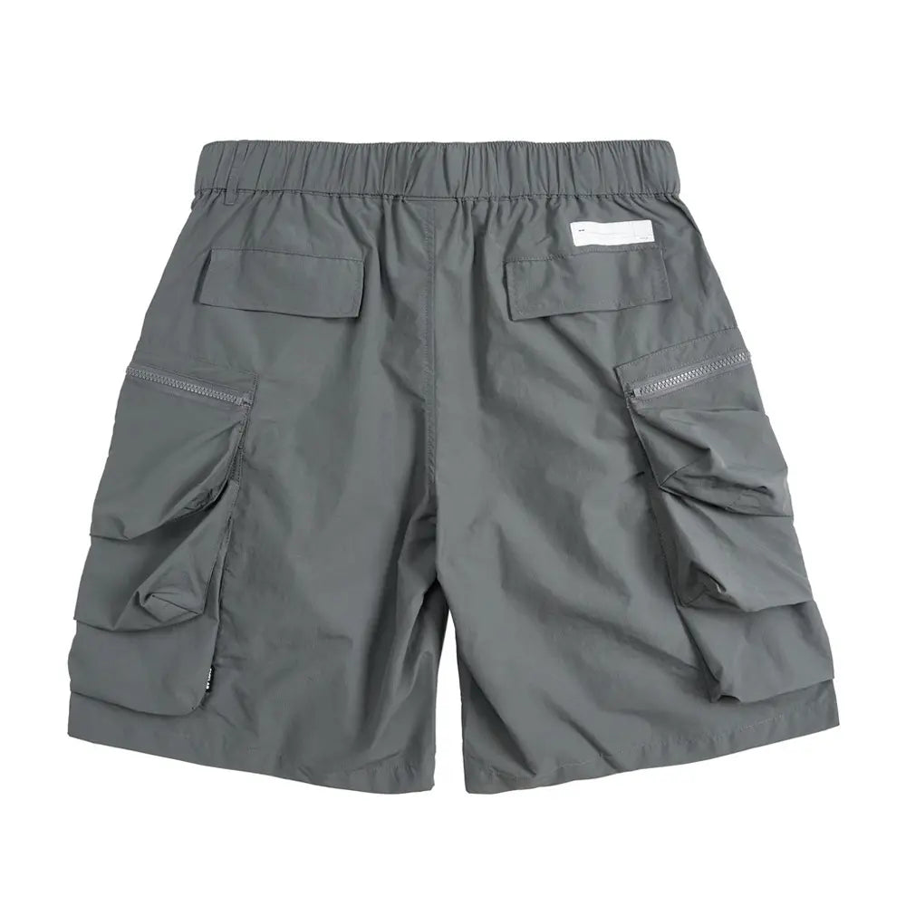 With Belt Workwear Men’s Summer Sports Loose Outdoor Large Pocket Zipper Design Wide Leg Shorts