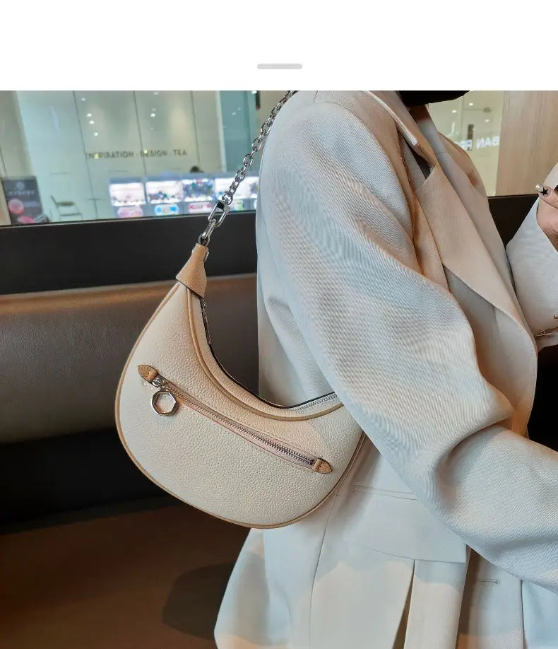 Global Luxury Fashion Brand Leather Pocket Bag