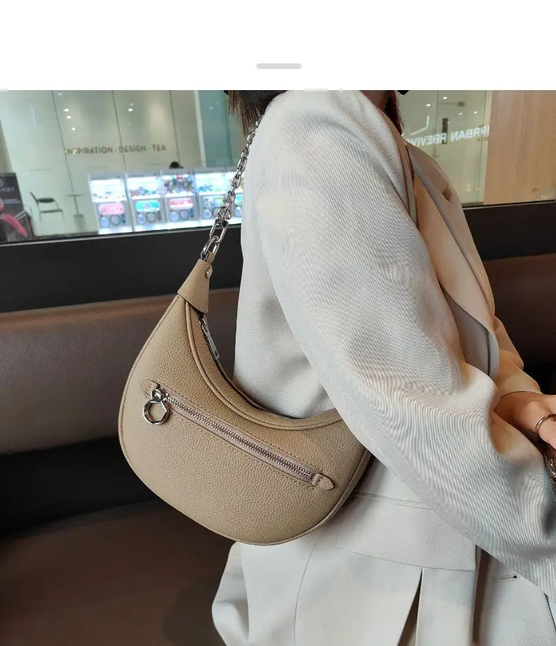 Global Luxury Fashion Brand Leather Pocket Bag