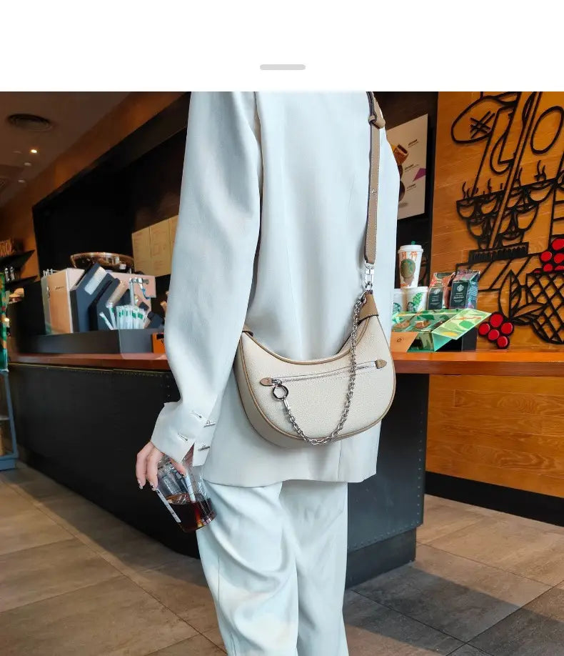 Global Luxury Fashion Brand Leather Pocket Bag