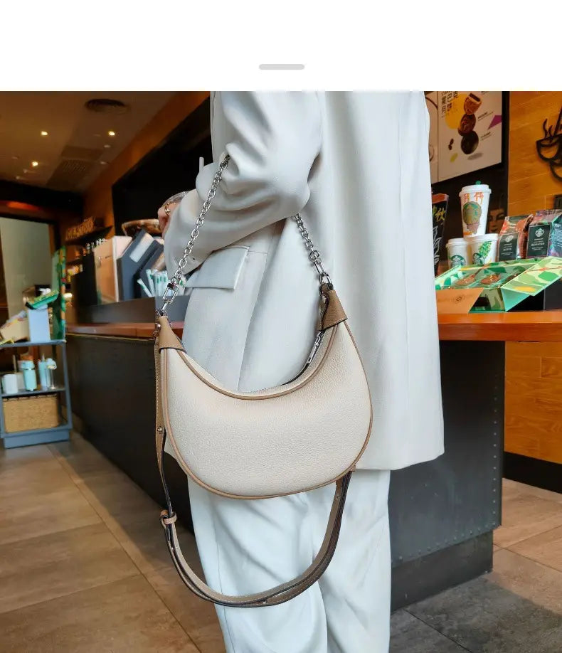 Global Luxury Fashion Brand Leather Pocket Bag