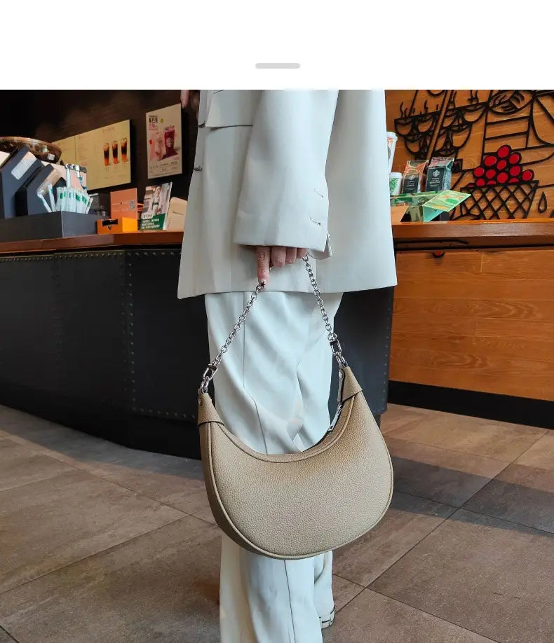 Global Luxury Fashion Brand Leather Pocket Bag