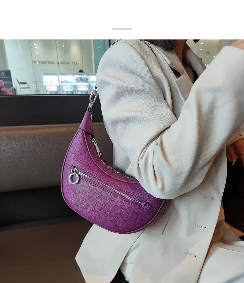 Global Luxury Fashion Brand Leather Pocket Bag