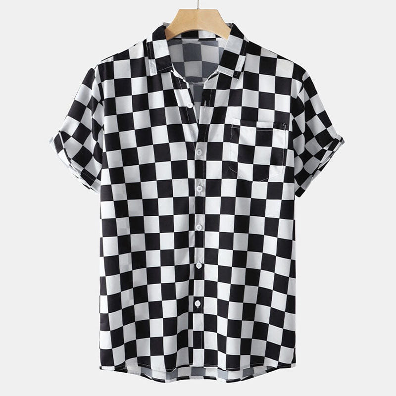 New Short-sleeved Shirt Hawaiian Vacation 3D Printed Casual All-matching Men’s Clothing Top
