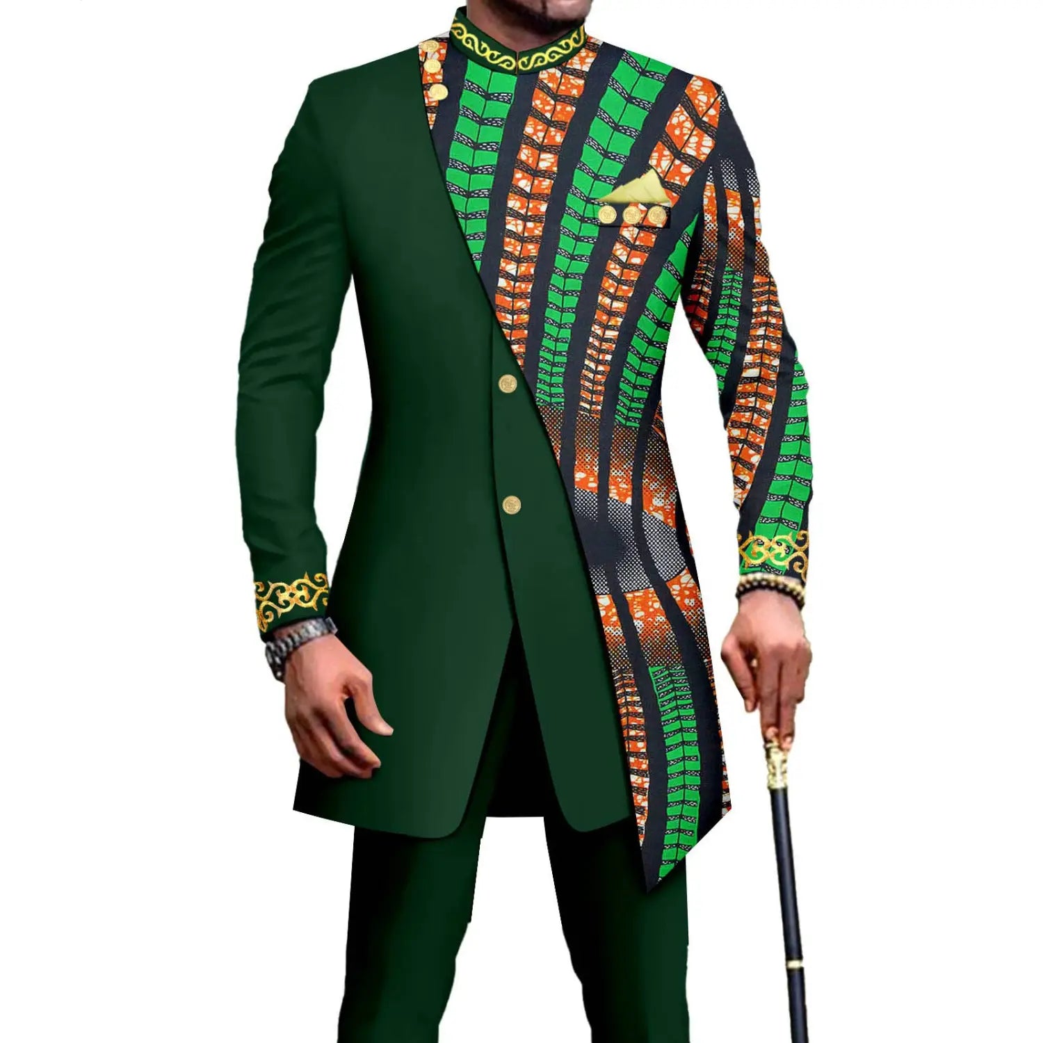 One Piece Dropshipping African Men’s Slim L Two-piece Suit