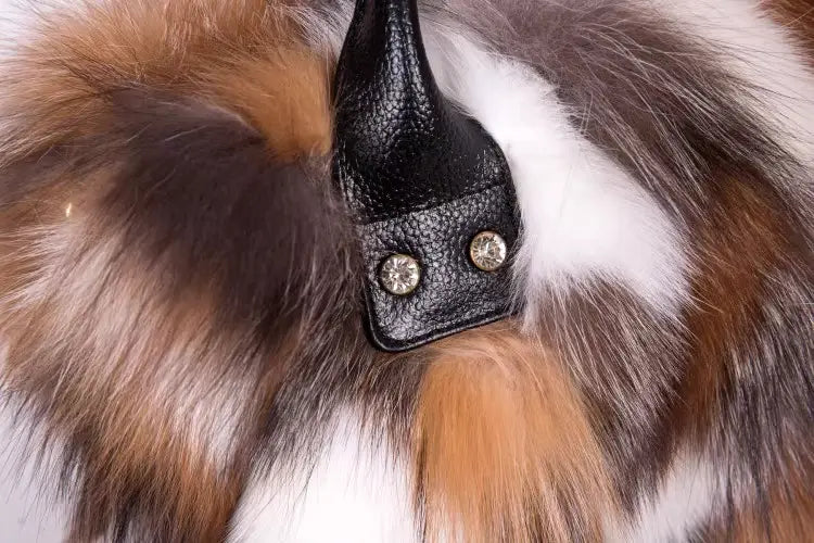 Fur Fox Hair One Shoulder Crossbody Portable Wool Bag