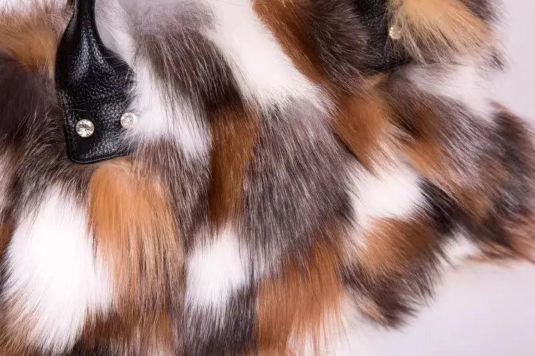 Fur Fox Hair One Shoulder Crossbody Portable Wool Bag