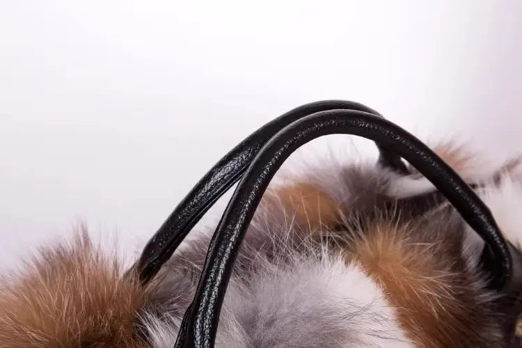 Fur Fox Hair One Shoulder Crossbody Portable Wool Bag
