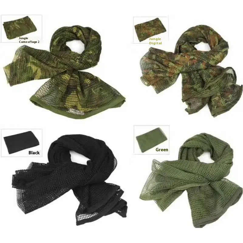 Men’s Long Camouflage Multi-purpose Camouflage Breathable Outdoor Scarf