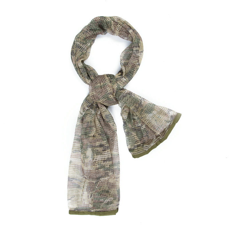 Men’s Long Camouflage Multi-purpose Camouflage Breathable Outdoor Scarf