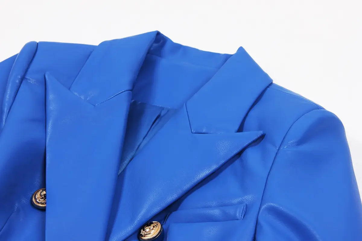 Women’s Leather Suit Leather Jacket Coat