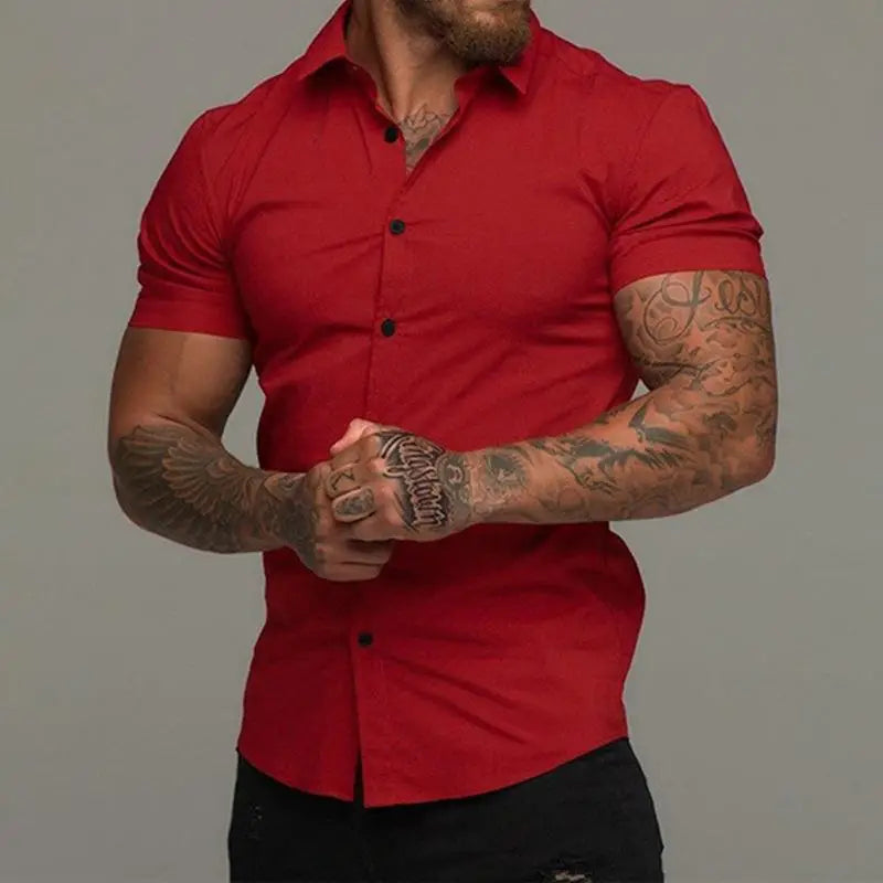 Muscle Men’s Fitness Shirt Short Sleeve