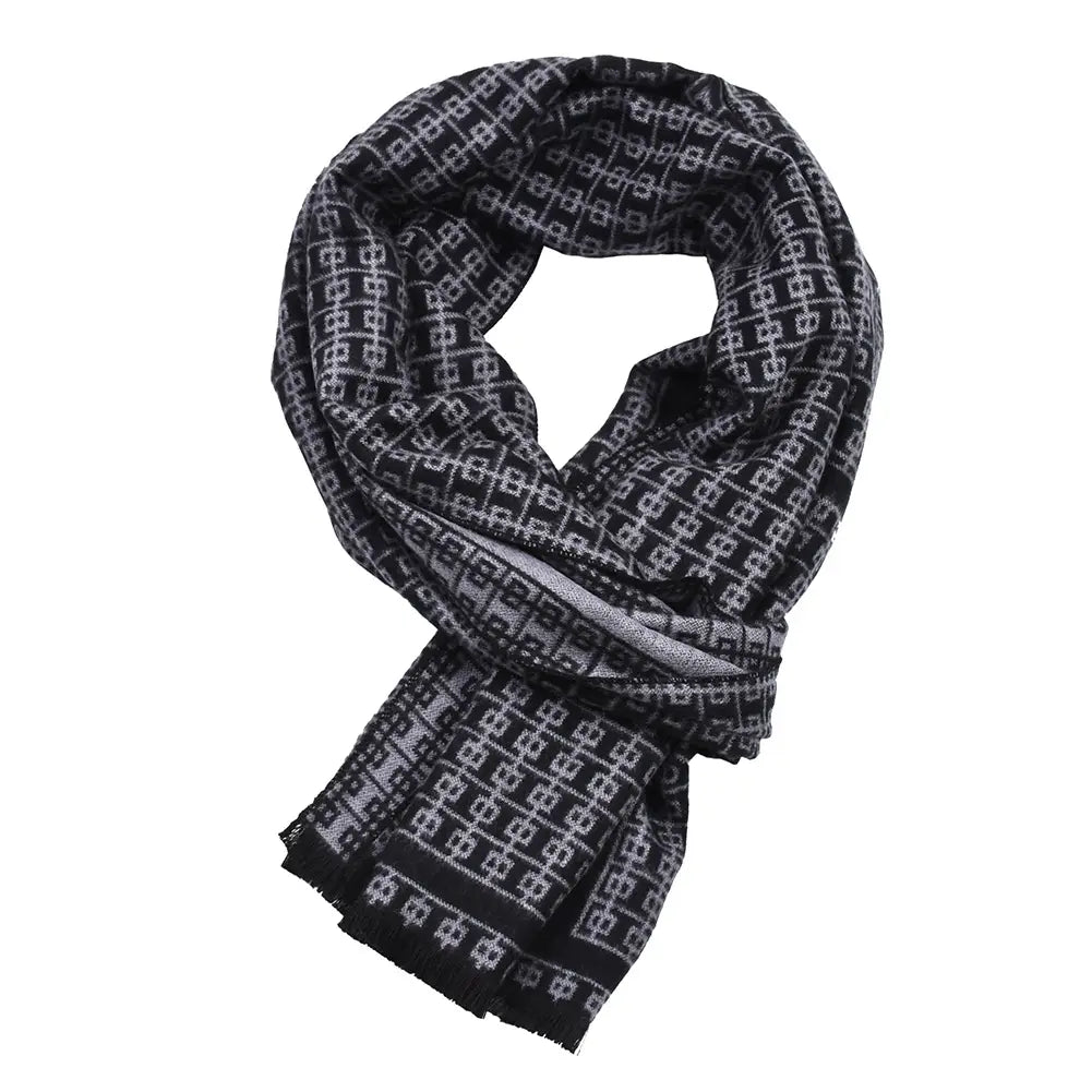 Double-sided Thick Warm Korean Men’s Knitted Scarf